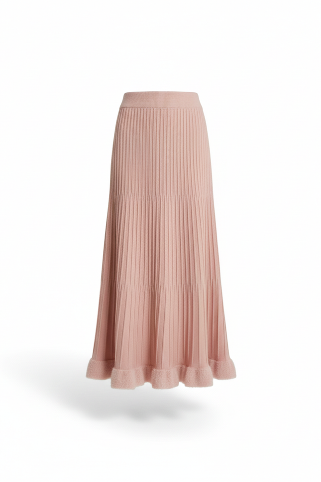 Jupe Midi Rose Pale