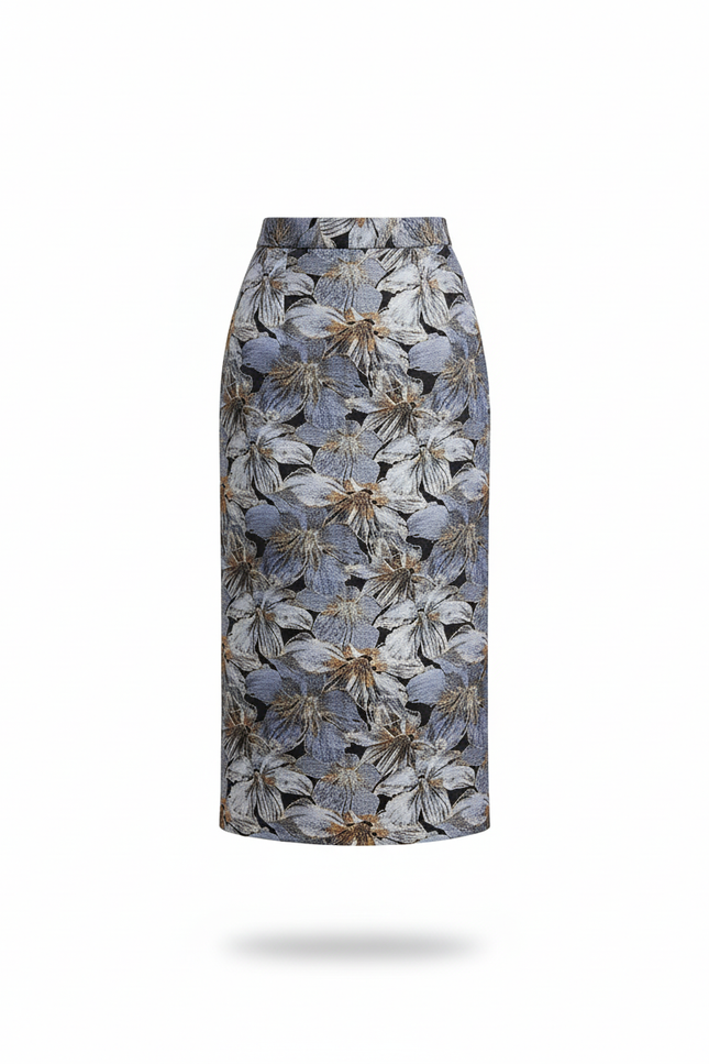 Jupe Midi Floral Vintage Élégante