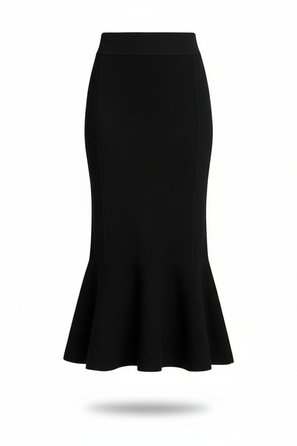 Jupe Midi Maille Sirène Élégante