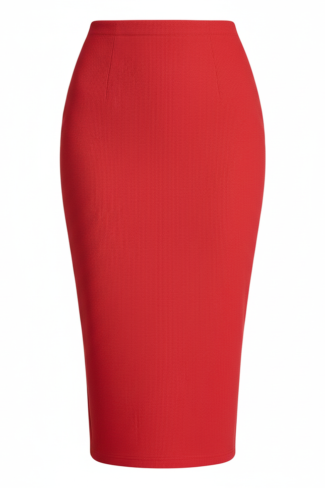 Jupe Midi Droite Femme