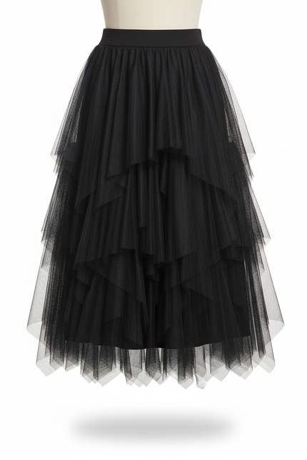 Jupe Midi Asymétrique