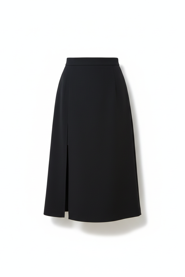 Jupe Midi Noire Fendue Chic sensuelle