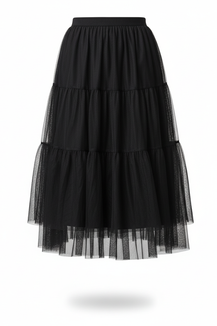 Jupe Midi Tulle Noire Tutu