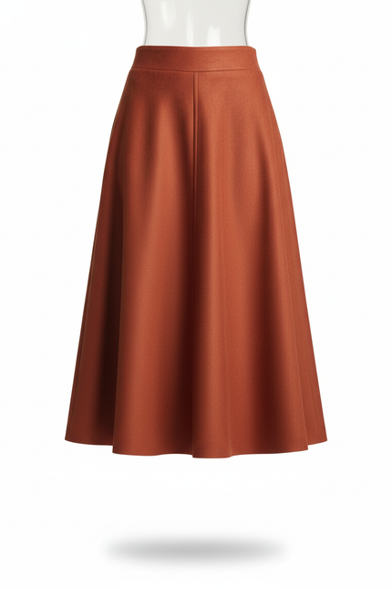 Jupe Midi Rouille