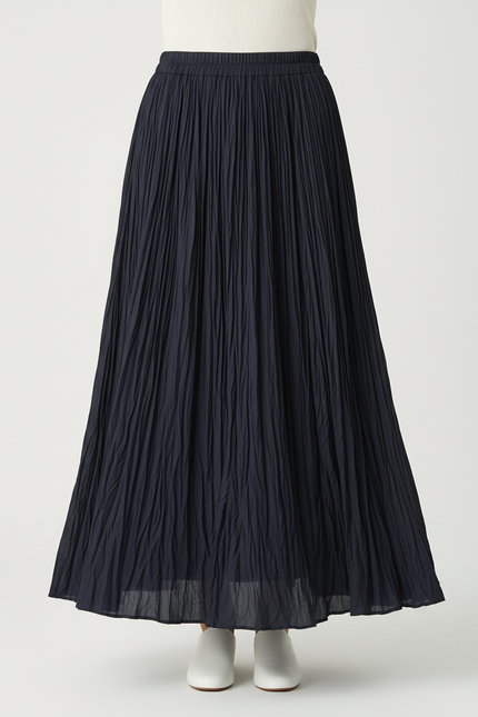 Jupe Midi Plissée Noire